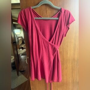 Gaia Conceptions Flip Wrap babydoll shirt XS